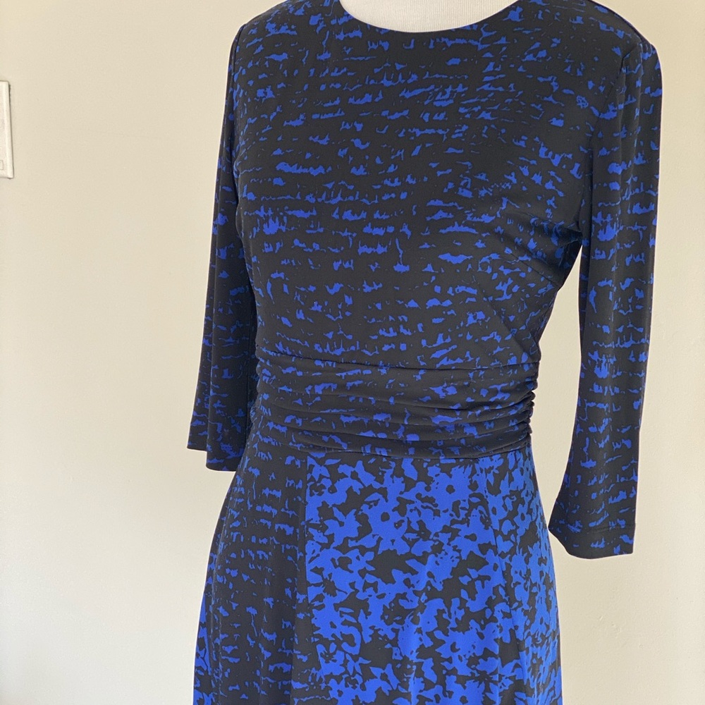 Black & blue work dress